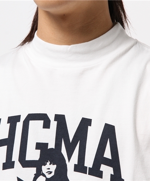 HYSTERIC GLAMOUR(ヒステリックグラマー)の「HIGH VOLTAGE NY pt モックネックT-SH(Tシャツ/カットソー・メンズ・ネイビー/ホワイト/トップグレー・SMALL/LARGE/MEDIUM/X-LARGE)」の14枚目の写真