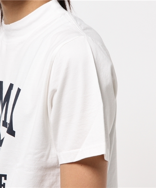 HYSTERIC GLAMOUR(ヒステリックグラマー)の「HIGH VOLTAGE NY pt モックネックT-SH(Tシャツ/カットソー・メンズ・ネイビー/ホワイト/トップグレー・SMALL/LARGE/MEDIUM/X-LARGE)」の6枚目の写真