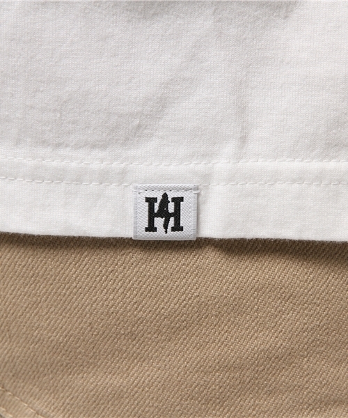 HYSTERIC GLAMOUR(ヒステリックグラマー)の「HIGH VOLTAGE NY pt モックネックT-SH(Tシャツ/カットソー・メンズ・ネイビー/ホワイト/トップグレー・SMALL/LARGE/MEDIUM/X-LARGE)」の8枚目の写真