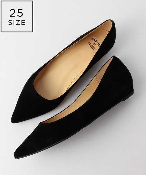 ODETTE E ODILE(オデットエオディール)の「O ポインテッドウェッジ パンプス20○↑/2cmヒール(パンプス・レディース・ゴールド/グレー/ネイビー/ワイン/ピンク/ブラック/ダークグレー/ロイヤルブルー・24.5cm/24cm/22.5cm/23cm/22cm/25cm/23.5cm)」の2枚目の写真