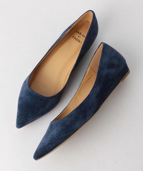 ODETTE E ODILE(オデットエオディール)の「O ポインテッドウェッジ パンプス20○↑/2cmヒール(パンプス・レディース・ゴールド/グレー/ネイビー/ワイン/ピンク/ブラック/ダークグレー/ロイヤルブルー・24.5cm/24cm/22.5cm/23cm/22cm/25cm/23.5cm)」の6枚目の写真