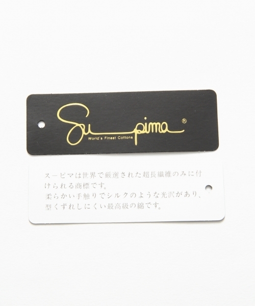 GLOBAL WORK(グローバルワーク)の「【高品質素材】スーピマクルーネック長袖T/724196(Tシャツ/カットソー・メンズ・ホワイト/ブラック/グレー・SMALL/LARGE/MEDIUM/X-LARGE)」の7枚目の写真