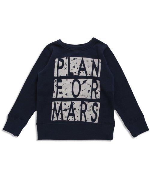 BREEZE（ブリーズ）の「ネット限定 プチプラ4柄トレーナー（スウェット・キッズ・レッド/カーキ/グレー/キナリ/パープル/ネイビー/マスタード/ブラック・140/100/120/90/130/110/80/95）」の5枚目の写真