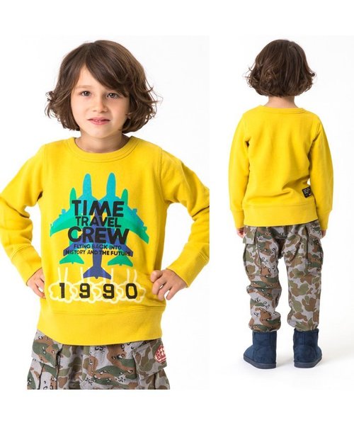 BREEZE（ブリーズ）の「ネット限定 プチプラ4柄トレーナー（スウェット・キッズ・レッド/カーキ/グレー/キナリ/パープル/ネイビー/マスタード/ブラック・140/100/120/90/130/110/80/95）」の10枚目の写真