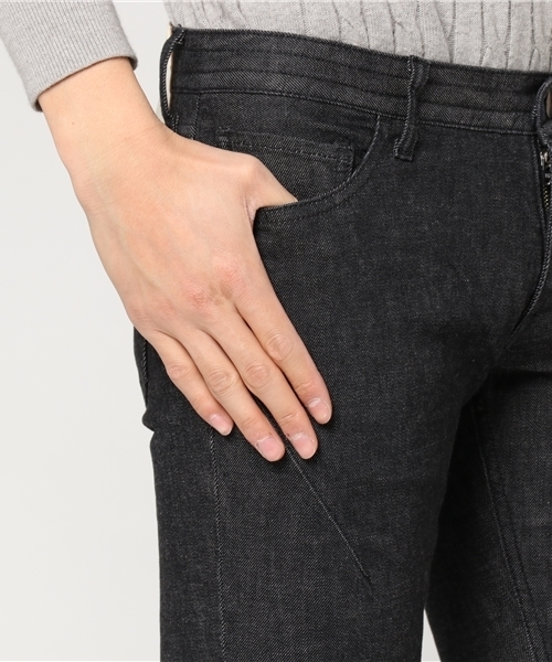 n(n) BY NUMBER (N)INE（エヌエヌバイナンバーナイン）の「直営店限定_SKINNY PANTS_STRETCH DENIM(WASHED)（デニムパンツ・メンズ・ブラック・3/2/5）」の9枚目の写真