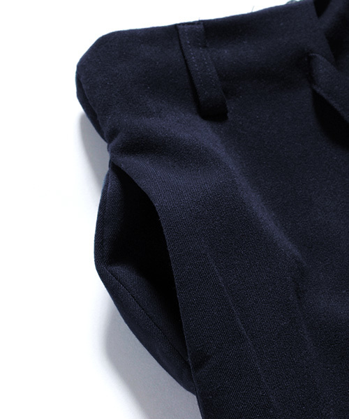 MONO-MART(モノマート)の「T/R スーパーワイド スラックス HAKAMAパンツ(スラックス・メンズ・ネイビー/ブラック/チャコール/グレー・FREE)」の11枚目の写真