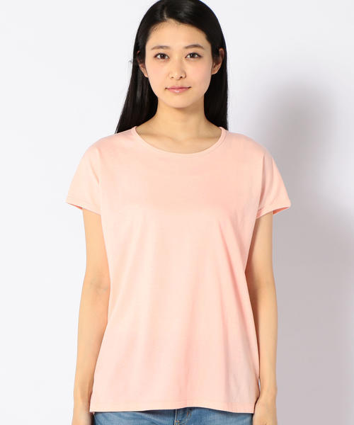 SHIPS Days(シップスデイズ)の「SHIPS Days STANDARD: ソフトコットンルーズTシャツ(Tシャツ/カットソー・レディース・ホワイト/ライトグレー/ベージュ系その他/ピンク/ブラック/ネイビー・M~L/S~M)」の9枚目の写真