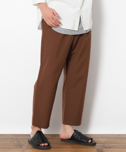 RAGEBLUE(レイジブルー)の「TRワイドアンクルパンツ/761773(スラックス・メンズ・ブラウン/グレー・SMALL/LARGE/MEDIUM)」の2枚目の写真