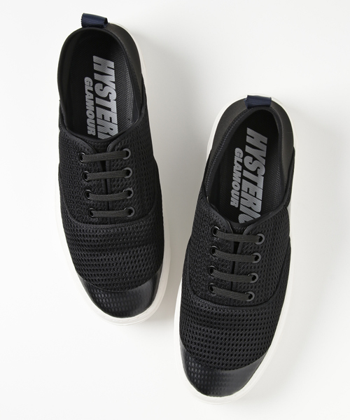 HYSTERIC GLAMOUR（ヒステリックグラマー）の「軽量ソール メッシュシューズ（スニーカー・メンズ・ブラック/グレー・28cm/27cm/26cm）」の6枚目の写真