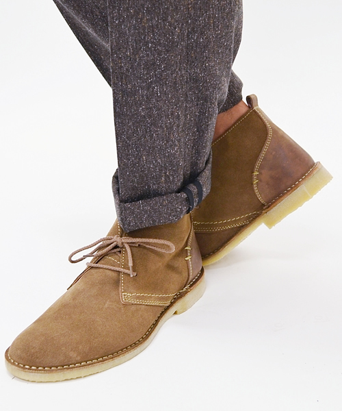 SHIPS JET BLUE（シップスジェットブルー）の「SHIPS JET BLUE MADE IN PORTUGAL: デザートブーツ（ブーツ・メンズ・ブラック/ブラウン/ベージュ/ネイビー/ダークブルー・43/44/40/41/42）」の4枚目の写真