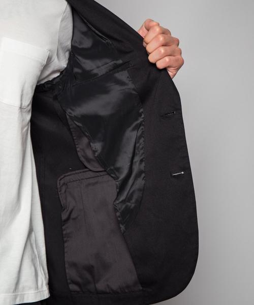 green label relaxing（グリーンレーベルリラクシング）の「NM フリーリッチ ノッチド2B ジャケット M69 ＜機能性素材＞ ◆（テーラードジャケット・メンズ・ネイビー/ブラック/ベージュ/その他1・MEDIUM/X-LARGE/SMALL/LARGE/X-SMALL）」の13枚目の写真