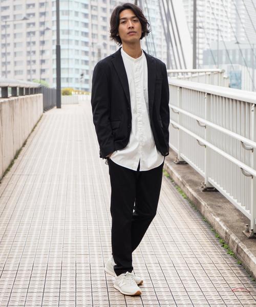 green label relaxing（グリーンレーベルリラクシング）の「NM フリーリッチ ノッチド2B ジャケット M69 ＜機能性素材＞ ◆（テーラードジャケット・メンズ・ネイビー/ブラック/ベージュ/その他1・MEDIUM/X-LARGE/SMALL/LARGE/X-SMALL）」の14枚目の写真