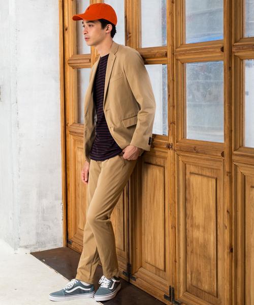 green label relaxing（グリーンレーベルリラクシング）の「NM フリーリッチ ノッチド2B ジャケット M69 ＜機能性素材＞ ◆（テーラードジャケット・メンズ・ネイビー/ブラック/ベージュ/その他1・MEDIUM/X-LARGE/SMALL/LARGE/X-SMALL）」の15枚目の写真