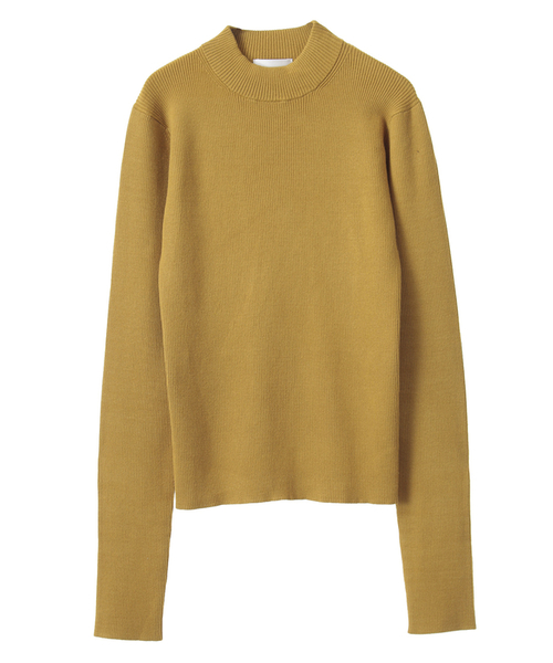 CLANE（クラネ）の「H/N RIB KNIT（ニット/セーター・レディース・ホワイト/ブラック/イエロー/レッド・1/2）」の3枚目の写真