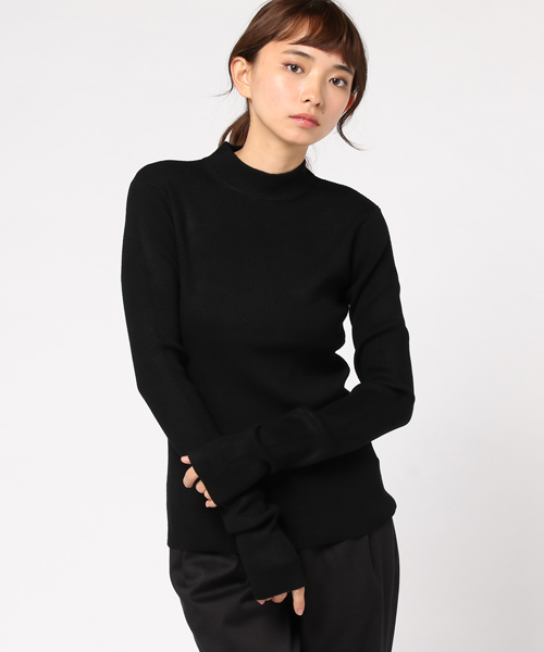 CLANE（クラネ）の「H/N RIB KNIT（ニット/セーター・レディース・ホワイト/ブラック/イエロー/レッド・1/2）」の12枚目の写真