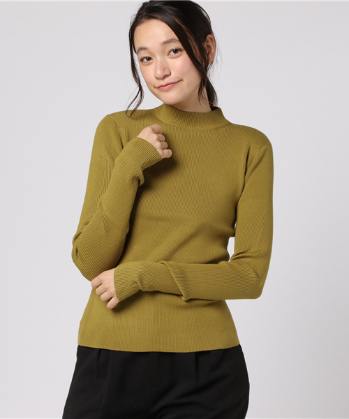 CLANE（クラネ）の「H/N RIB KNIT（ニット/セーター・レディース・ホワイト/ブラック/イエロー/レッド・1/2）」の13枚目の写真
