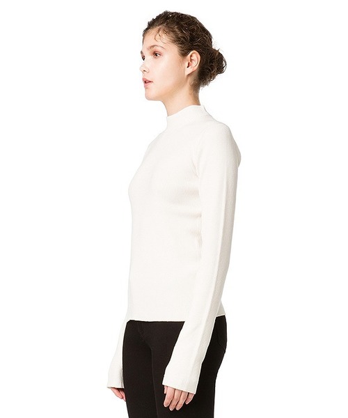 CLANE（クラネ）の「H/N RIB KNIT（ニット/セーター・レディース・ホワイト/ブラック/イエロー/レッド・1/2）」の16枚目の写真