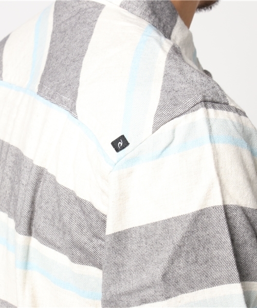 rip curl(リップカール)の「【RIP CURL リップカール】メンズフランネルボーダーシャツ/長袖(シャツ/ブラウス・メンズ・ネイビー/チャコール・MEDIUM/LARGE)」の8枚目の写真
