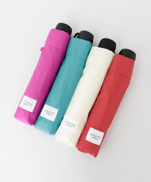 ameme（アメメ）の「ameme　シエナ折り畳み傘（折りたたみ傘・レディース・ホワイト/ライトブルー/ブラック/ベージュ/パープル/グレー/レッド/カーキ/イエロー/ブルー/グリーン/ボルドー・FREE）」の15枚目の写真