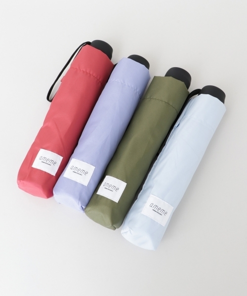 ameme（アメメ）の「ameme　シエナ折り畳み傘（折りたたみ傘・レディース・ホワイト/ライトブルー/ブラック/ベージュ/パープル/グレー/レッド/カーキ/イエロー/ブルー/グリーン/ボルドー・FREE）」の13枚目の写真