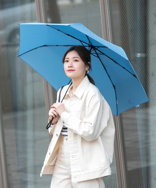 ameme（アメメ）の「ameme　シエナ折り畳み傘（折りたたみ傘・レディース・ホワイト/ライトブルー/ブラック/ベージュ/パープル/グレー/レッド/カーキ/イエロー/ブルー/グリーン/ボルドー・FREE）」の22枚目の写真