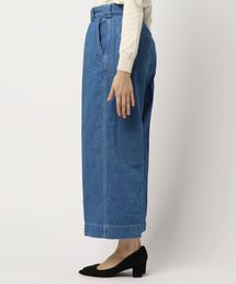 美品 LE GLAZIK ワイドバギーデニムトラウザーズパンツ 36 濃紺 美品 LE GLAZIK ワイドバギーデニムトラウザーズパンツ 36 濃紺