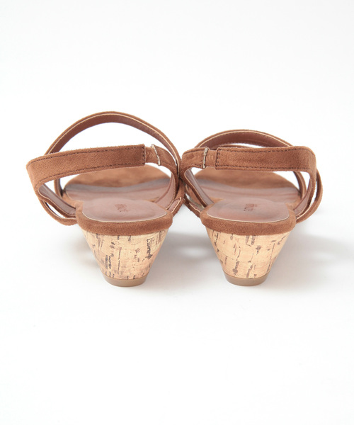 titivate（ティティベイト）の「ﾀﾞﾌﾞﾙｽﾄﾗｯﾌﾟﾛｰﾋｰﾙｻﾝﾀﾞﾙ（サンダル・レディース・ブラック/ブラウン/ブルーグリーン/ライトベージュ/ピンク/イエロー・S/L/LL/M）」の20枚目の写真