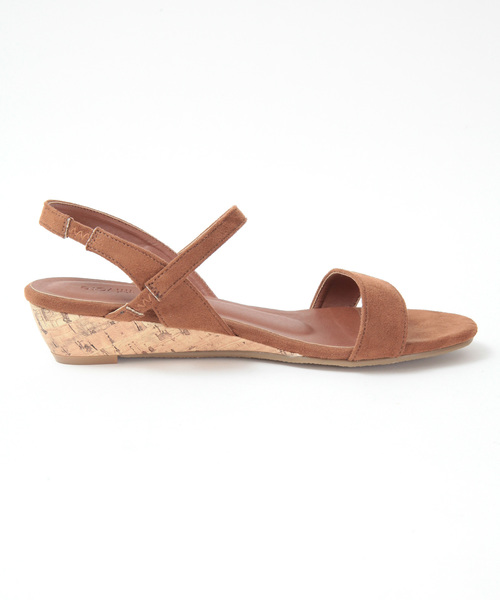 titivate（ティティベイト）の「ﾀﾞﾌﾞﾙｽﾄﾗｯﾌﾟﾛｰﾋｰﾙｻﾝﾀﾞﾙ（サンダル・レディース・ブラック/ブラウン/ブルーグリーン/ライトベージュ/ピンク/イエロー・S/L/LL/M）」の12枚目の写真