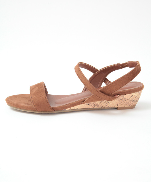 titivate（ティティベイト）の「ﾀﾞﾌﾞﾙｽﾄﾗｯﾌﾟﾛｰﾋｰﾙｻﾝﾀﾞﾙ（サンダル・レディース・ブラック/ブラウン/ブルーグリーン/ライトベージュ/ピンク/イエロー・S/L/LL/M）」の7枚目の写真