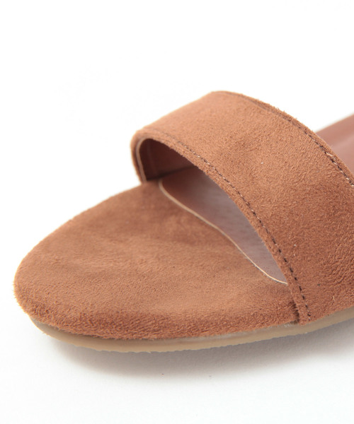 titivate（ティティベイト）の「ﾀﾞﾌﾞﾙｽﾄﾗｯﾌﾟﾛｰﾋｰﾙｻﾝﾀﾞﾙ（サンダル・レディース・ブラック/ブラウン/ブルーグリーン/ライトベージュ/ピンク/イエロー・S/L/LL/M）」の15枚目の写真