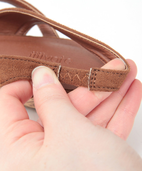 titivate（ティティベイト）の「ﾀﾞﾌﾞﾙｽﾄﾗｯﾌﾟﾛｰﾋｰﾙｻﾝﾀﾞﾙ（サンダル・レディース・ブラック/ブラウン/ブルーグリーン/ライトベージュ/ピンク/イエロー・S/L/LL/M）」の21枚目の写真