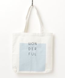 WEGO/WONDERFULロゴトートバッグ