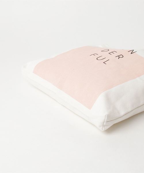 WEGO（ウィゴー）の「WEGO/WONDERFULロゴトートバッグ（トートバッグ・レディース・ピンク/ブルー/サックスブルー・FREE）」の5枚目の写真