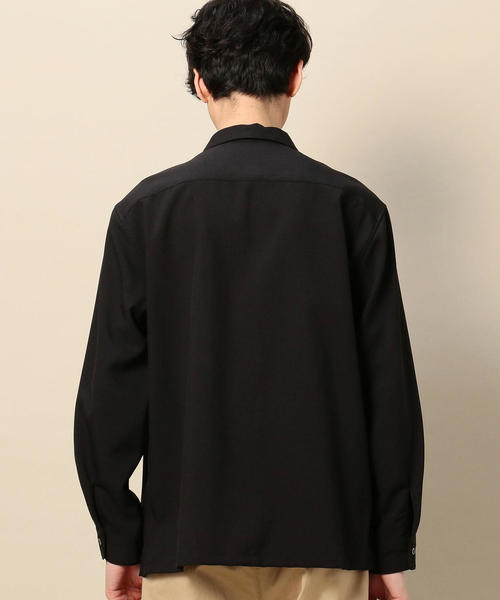 BEAUTY&YOUTH UNITED ARROWS(ビューティーアンドユースユナイテッドアローズ)の「BY ウーステッド ワイドフォルム シャツ о(シャツ/ブラウス・メンズ・ライトブルー/ライトグレー/ブラック・SMALL/X-LARGE/MEDIUM/LARGE)」の5枚目の写真
