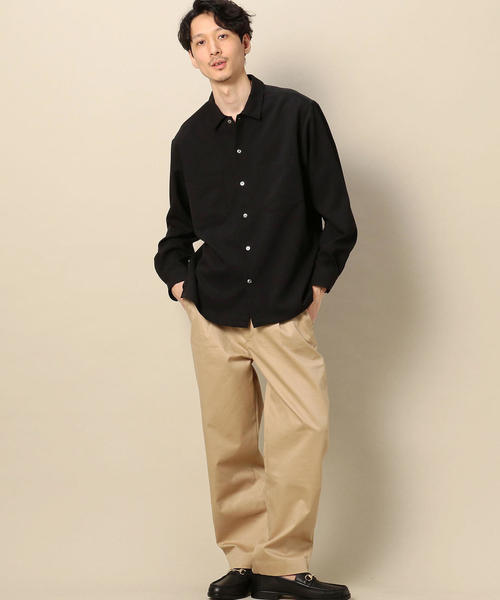 BEAUTY&YOUTH UNITED ARROWS(ビューティーアンドユースユナイテッドアローズ)の「BY ウーステッド ワイドフォルム シャツ о(シャツ/ブラウス・メンズ・ライトブルー/ライトグレー/ブラック・SMALL/X-LARGE/MEDIUM/LARGE)」の15枚目の写真