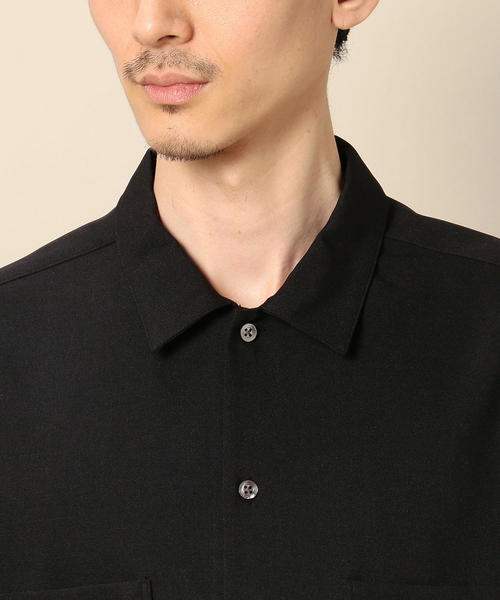 BEAUTY&YOUTH UNITED ARROWS(ビューティーアンドユースユナイテッドアローズ)の「BY ウーステッド ワイドフォルム シャツ о(シャツ/ブラウス・メンズ・ライトブルー/ライトグレー/ブラック・SMALL/X-LARGE/MEDIUM/LARGE)」の14枚目の写真