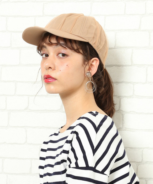 ROPE' PICNIC（ロペピクニック）の「チュールロングストラップCAP（キャップ・レディース・グレー/ベージュ・FREE）」の2枚目の写真