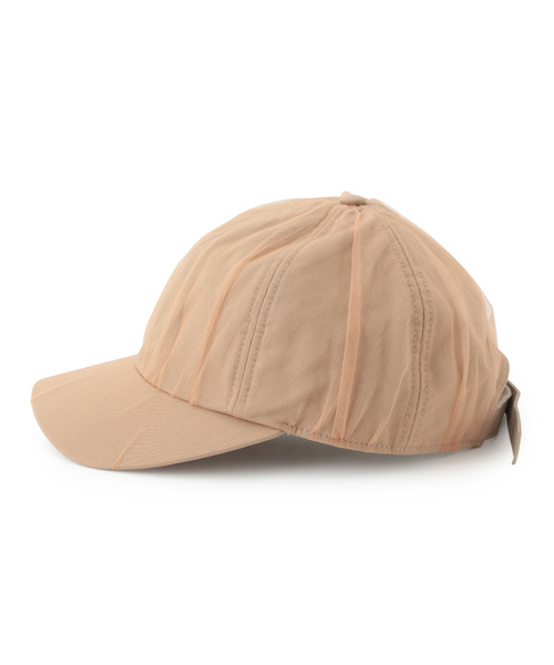 ROPE' PICNIC（ロペピクニック）の「チュールロングストラップCAP（キャップ・レディース・グレー/ベージュ・FREE）」の4枚目の写真