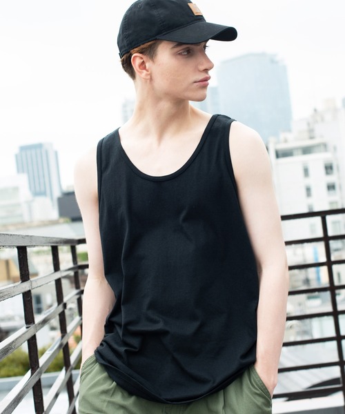 GILDAN（ギルダン）の「GLDAN タンクトップ（タンクトップ・メンズ・ホワイト/ブラック/ワイン/ネイビー/グレー・MEDIUM/LARGE/X-LARGE/SMALL）」の3枚目の写真