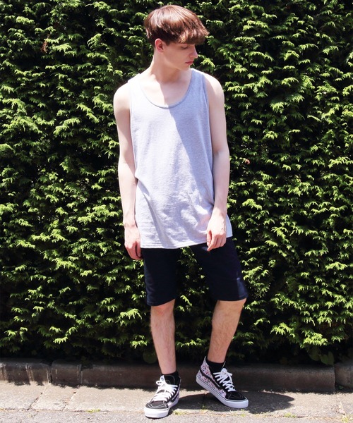 GILDAN（ギルダン）の「GLDAN タンクトップ（タンクトップ・メンズ・ホワイト/ブラック/ワイン/ネイビー/グレー・MEDIUM/LARGE/X-LARGE/SMALL）」の15枚目の写真