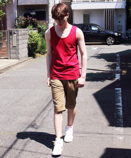 GILDAN（ギルダン）の「GLDAN タンクトップ（タンクトップ・メンズ・ホワイト/ブラック/ワイン/ネイビー/グレー・MEDIUM/LARGE/X-LARGE/SMALL）」の21枚目の写真