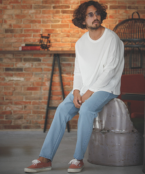 ANGENEHM（アンゲネーム）の「mlt2283-Waffle Wide Long Sleeve Cut