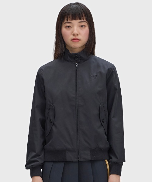 【英国製】フレッドペリー ハリントンジャケット 黒 タータンチェック 美品 FRED PERRY（フレッドペリー） ハリントンジャケット メンズ