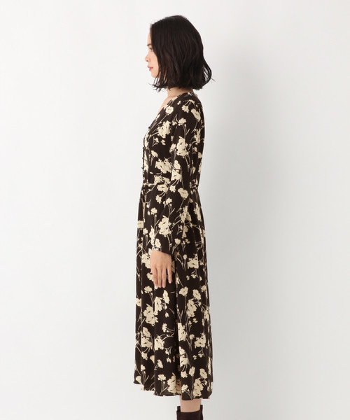 A part by（アパートバイ）の「PキリカエVボタンワンピース 814479（ワンピース・レディース・ネイビー/カーキ/ブラック系その他/ベージュ系その他・FREE）」の5枚目の写真