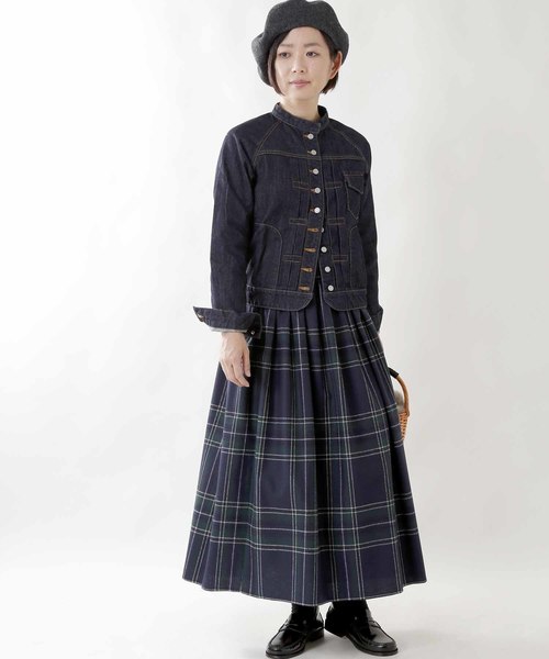 Si-Si-Si（スースースー）の「「Si-Si-Si / スースースー」デニムバンドカラージャケット（デニムジャケット・レディース・ワンウォッシュ・38/36/40）」の18枚目の写真