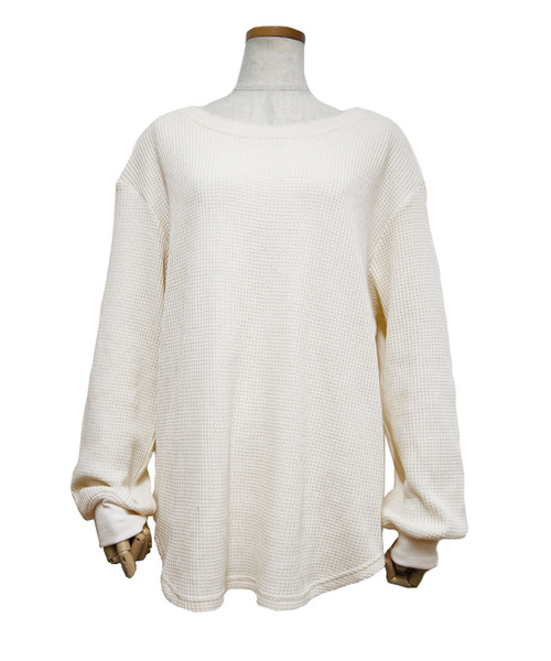 select MOCA（セレクトモカ）の「サーマルベルトセットトップス（Tシャツ/カットソー・レディース・ブラウン/グレー/アイボリー・FREE）」の7枚目の写真