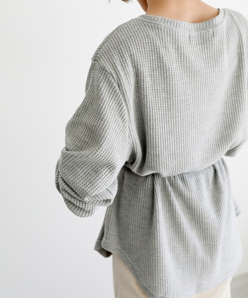 select MOCA（セレクトモカ）の「サーマルベルトセットトップス（Tシャツ/カットソー・レディース・ブラウン/グレー/アイボリー・FREE）」の20枚目の写真