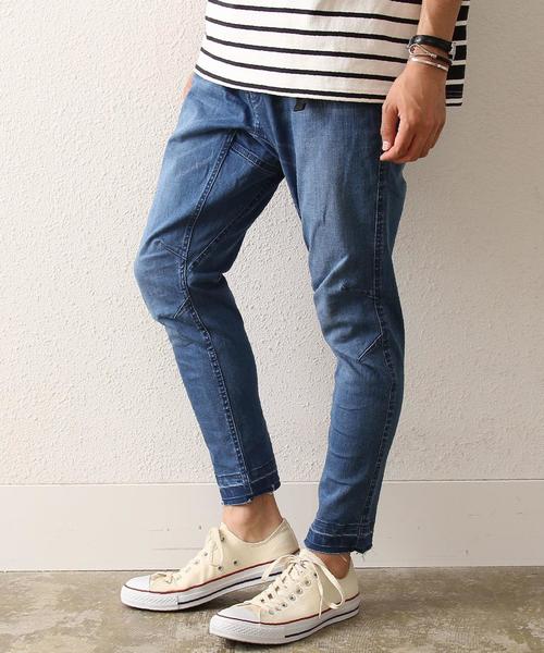 coen（コーエン）の「【WEB限定】ストレッチスーパースキニーデニムクライミングアンクルパンツ（デニムパンツ・メンズ・コバルトブルー・X-LARGE/SMALL/MEDIUM/LARGE）」の7枚目の写真