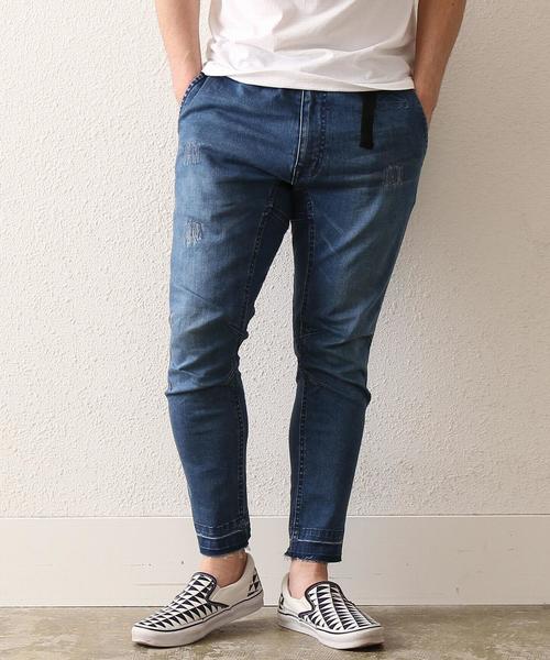 coen（コーエン）の「【WEB限定】ストレッチスーパースキニーデニムクライミングアンクルパンツ（デニムパンツ・メンズ・コバルトブルー・X-LARGE/SMALL/MEDIUM/LARGE）」の9枚目の写真