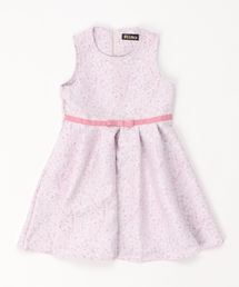 [130-140]フラワージャガードワンピース(日本製)